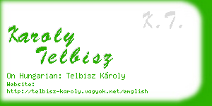 karoly telbisz business card