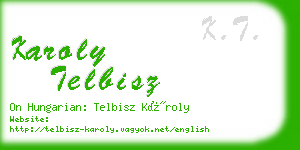 karoly telbisz business card